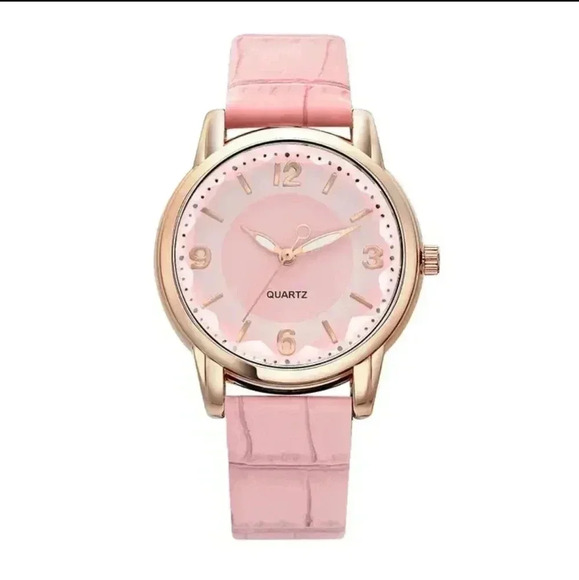 Ladies Leather Strap Quartz Wristwatch Fancy Women Watch Jewelry Sophisticated.. - Picture 2 of 3